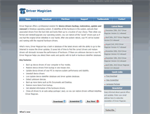 Tablet Screenshot of drivermagician.com